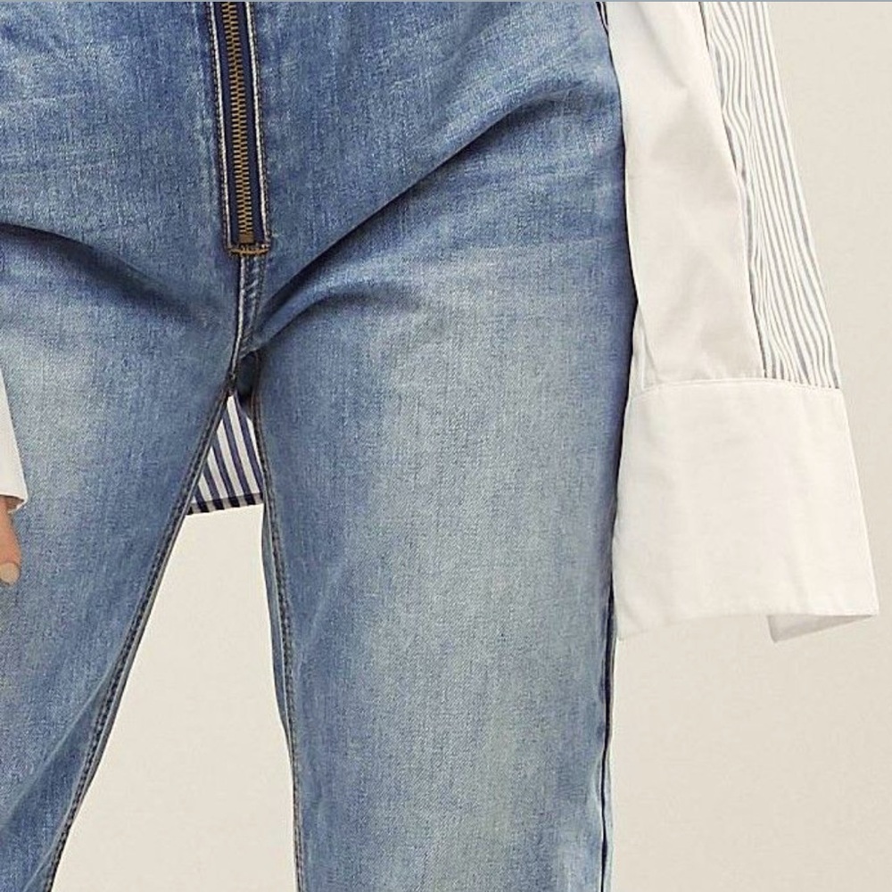 NWT Anthropologie EVIDNT Step Hem Straight Leg Jeans 25